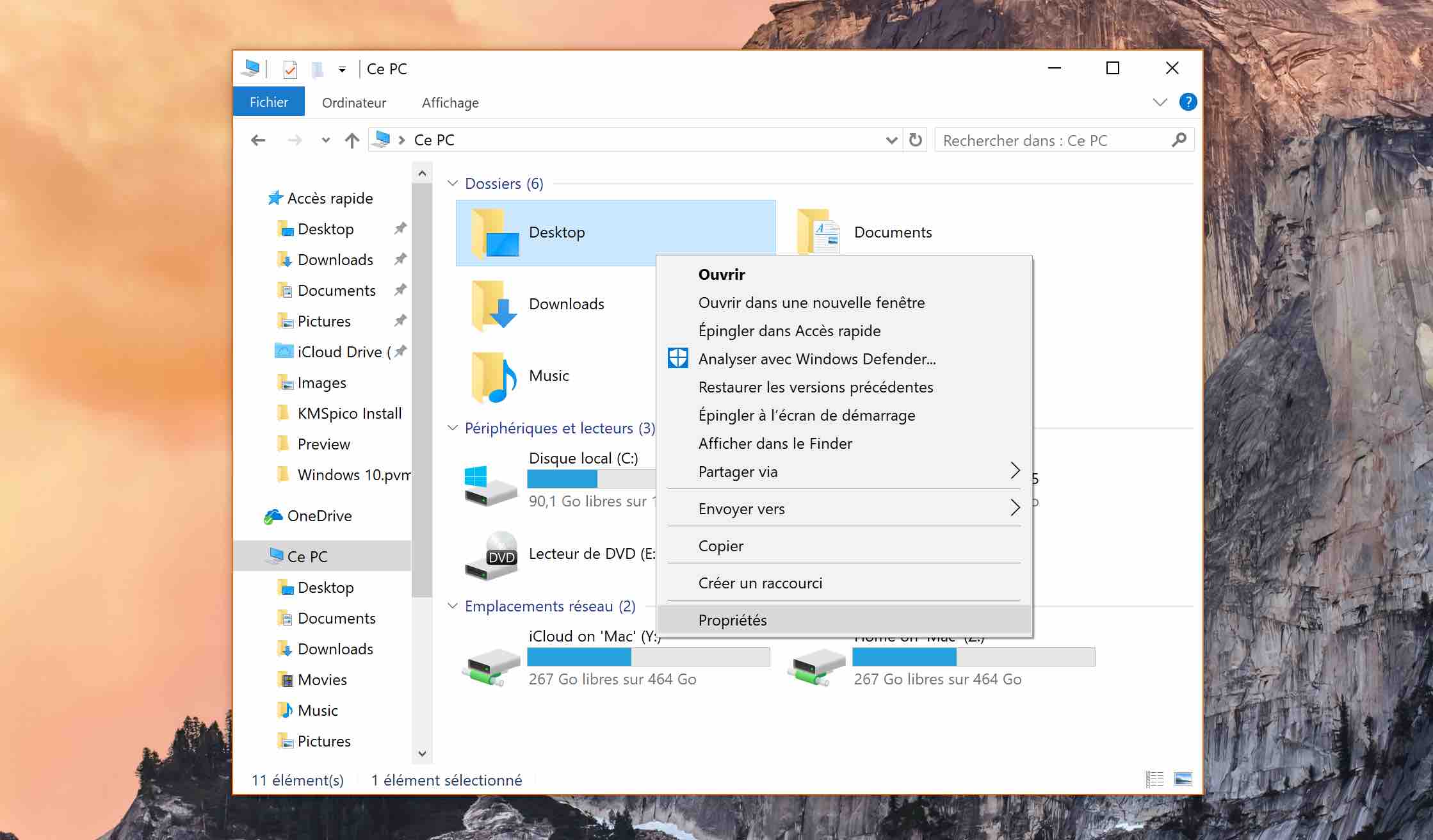Windows 10 comment déplacer un dossier utilisateur pour faire de la place