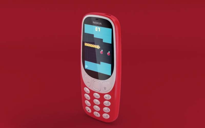 jeu Snake sur le Nokia 3310 (2017)