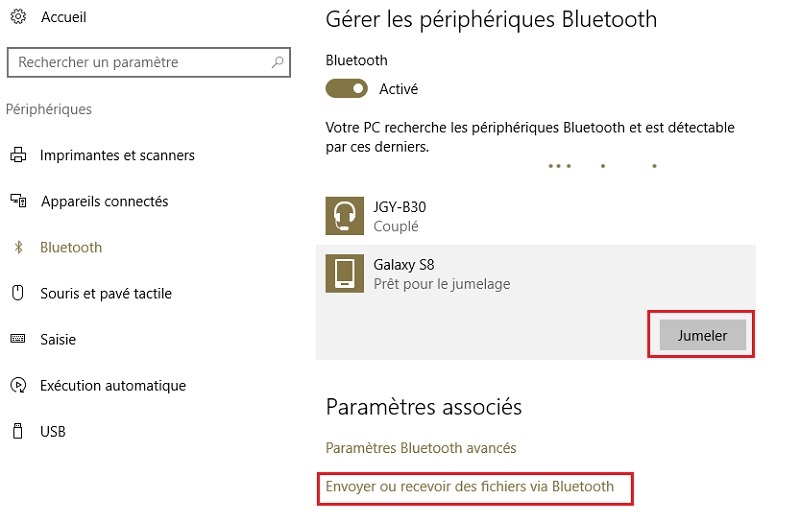 comment activer le bluetooth sur un pc windows 10