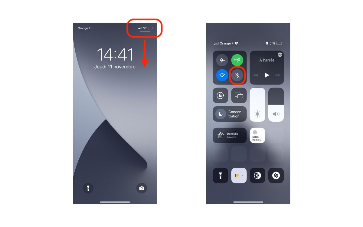 Activer Bluetooth sur iPhone