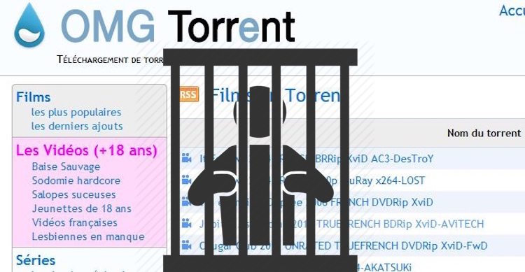 OMG Torrent : 8 mois de prison ferme et 5 millions d'euros d'amende pour le webmaster