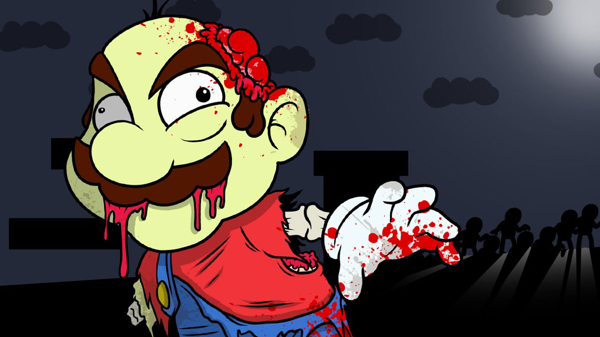 super mario zombie