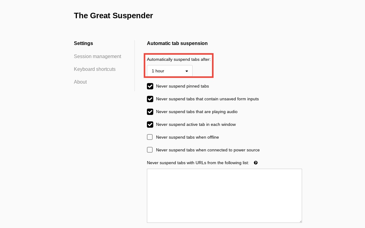 The Great Suspender 