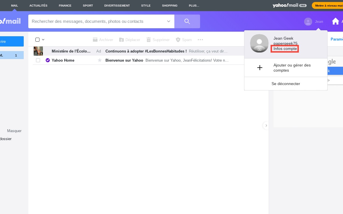 Yahoo! : comment supprimer compte 