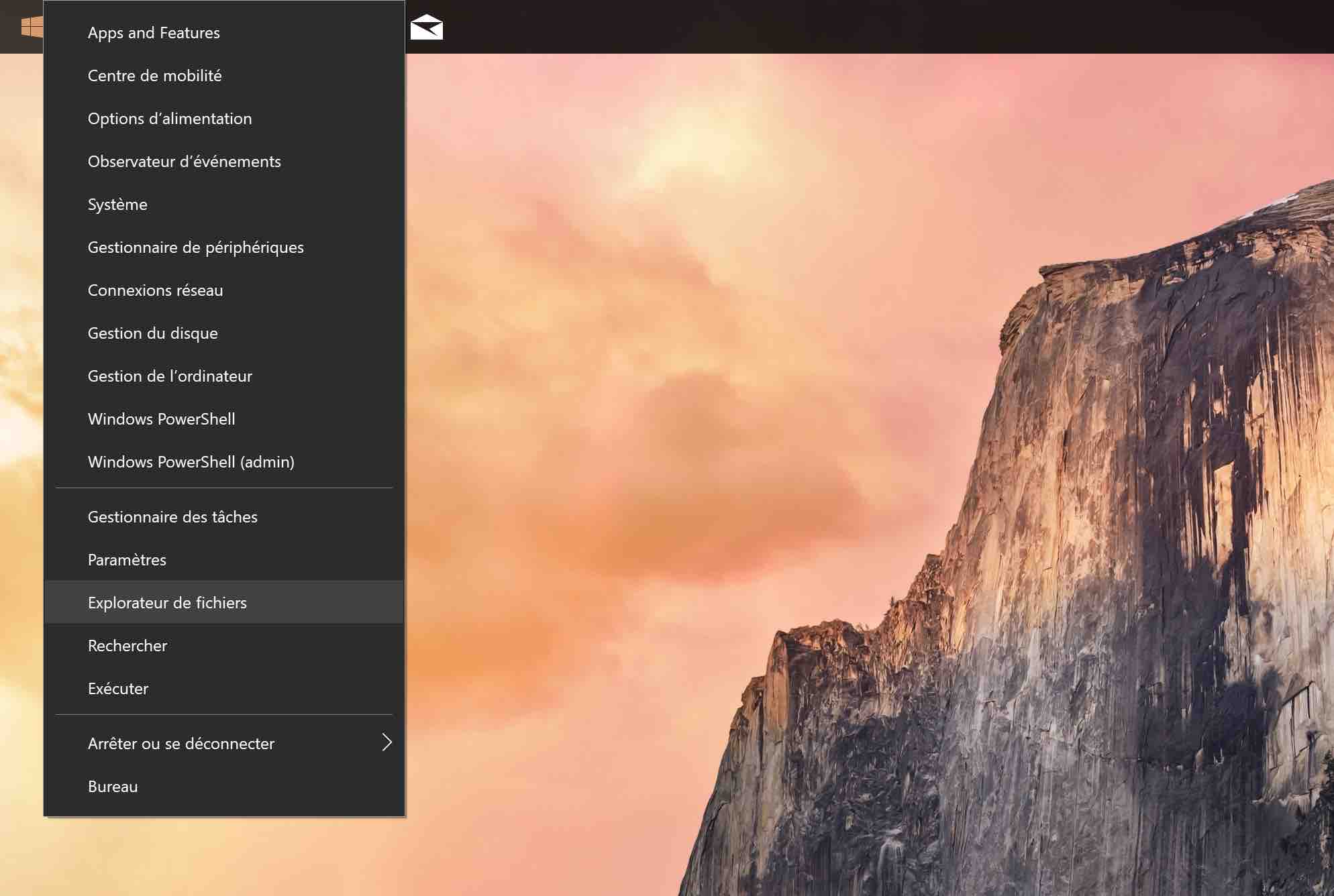windows 10 demarrer explorateur fichiers