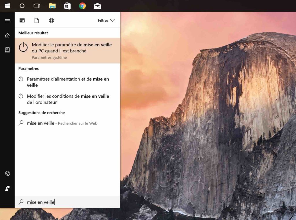 Windows 10 comment empecher son PC de se mettre en veille