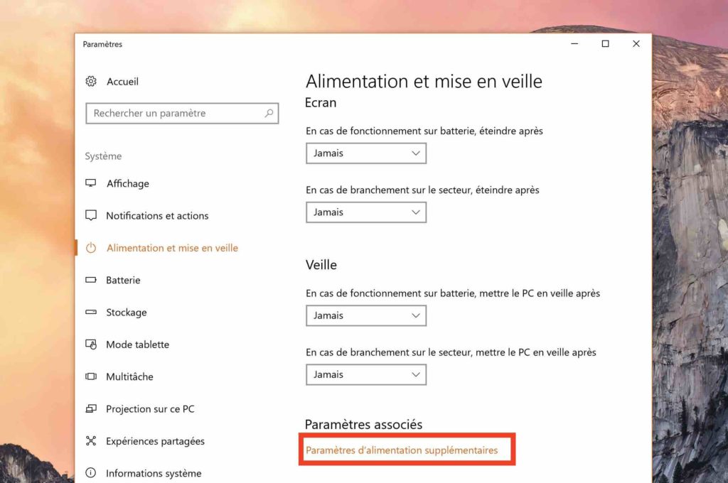 Windows 10 : comment empecher son PC de se mettre en veille