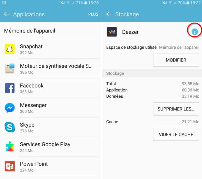 android liberer stockage 3