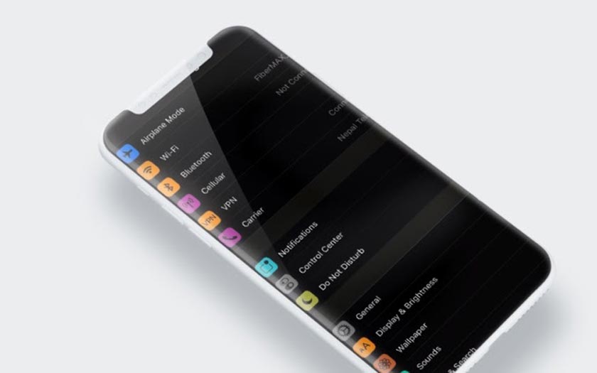 iPhone x mode sombre inversion intelligente