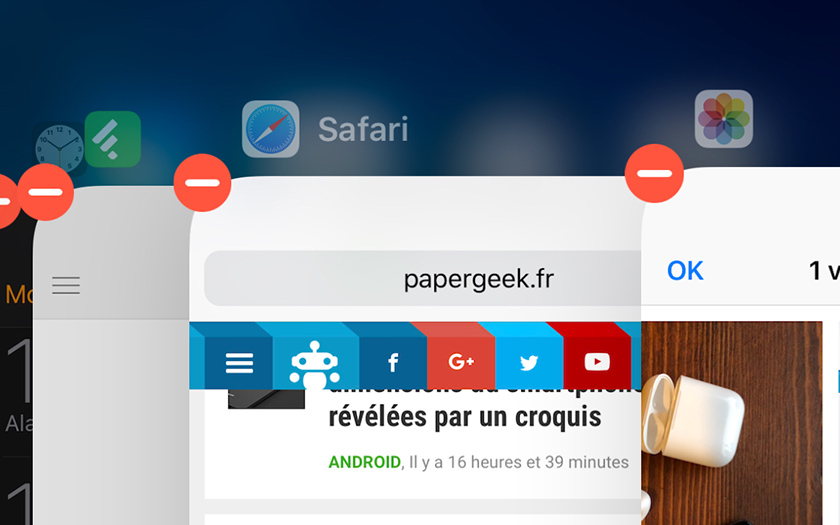 comment fermer application iphone 13