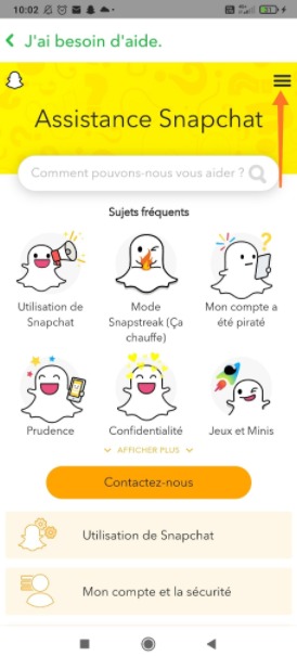 Snapchat : sécurité du compte 