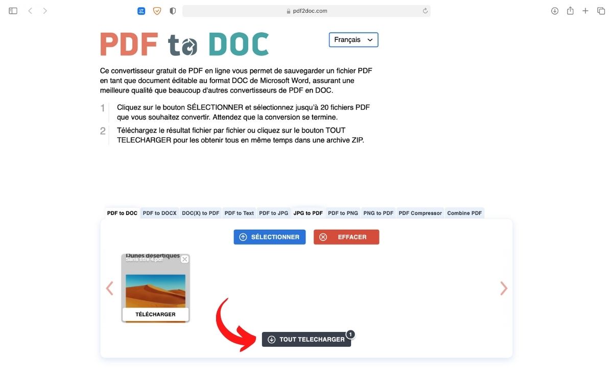 Convertir un PDF en Word gratuitement en ligne