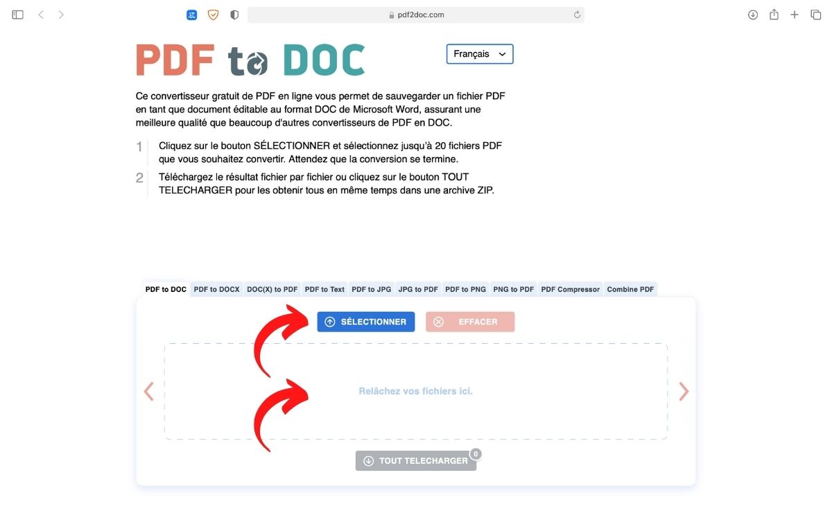 Convertir un PDF en Word gratuitement en ligne