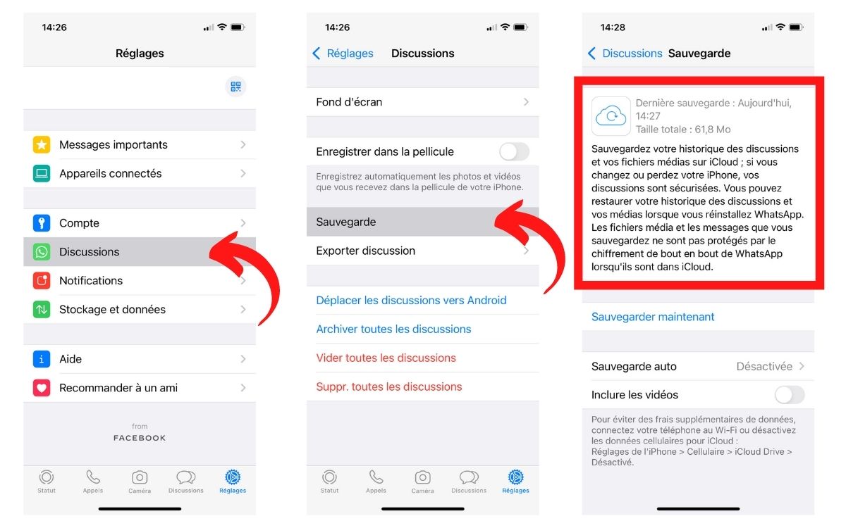 Transférer les discussions WhatsApp d'un iPhone vers un Android d'un coup