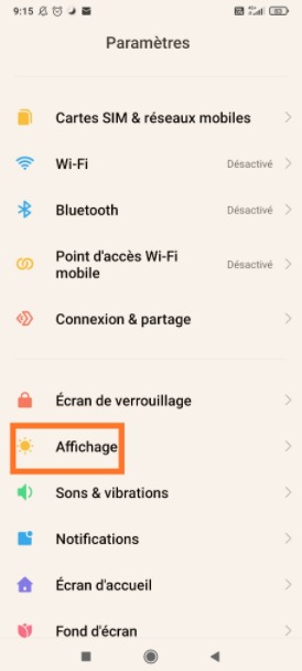 Android : mode sombre