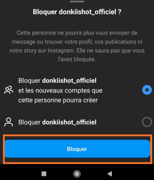 Comment bloquer quelqu'un sur Instagram 