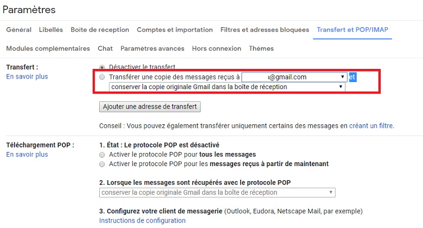 Gmail Comment Transferer Automatiquement Les Emails Vers Une Autre Adresse