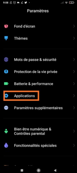 Android : applications par défaut