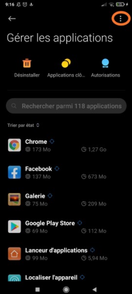 Android : applications par défaut