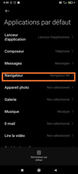 Android : navigateur 