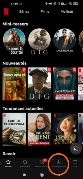 Comment visionner du contenus hors ligne sur Netflix