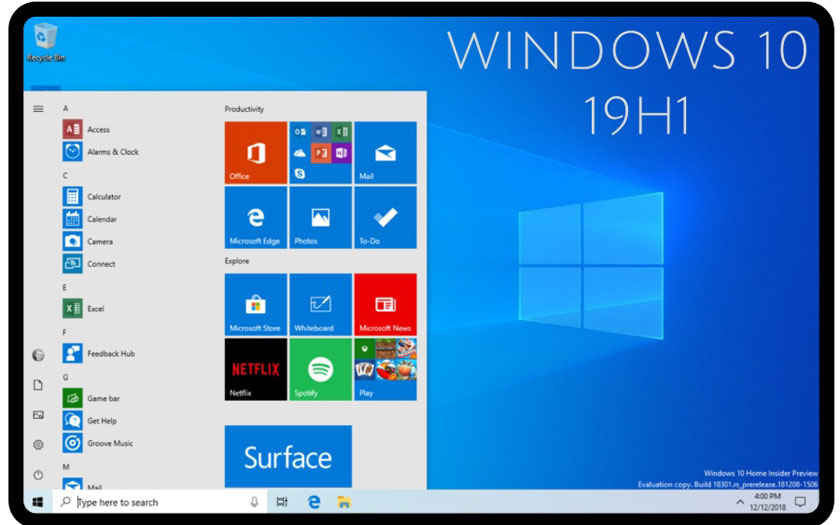 Windows 10 19H1