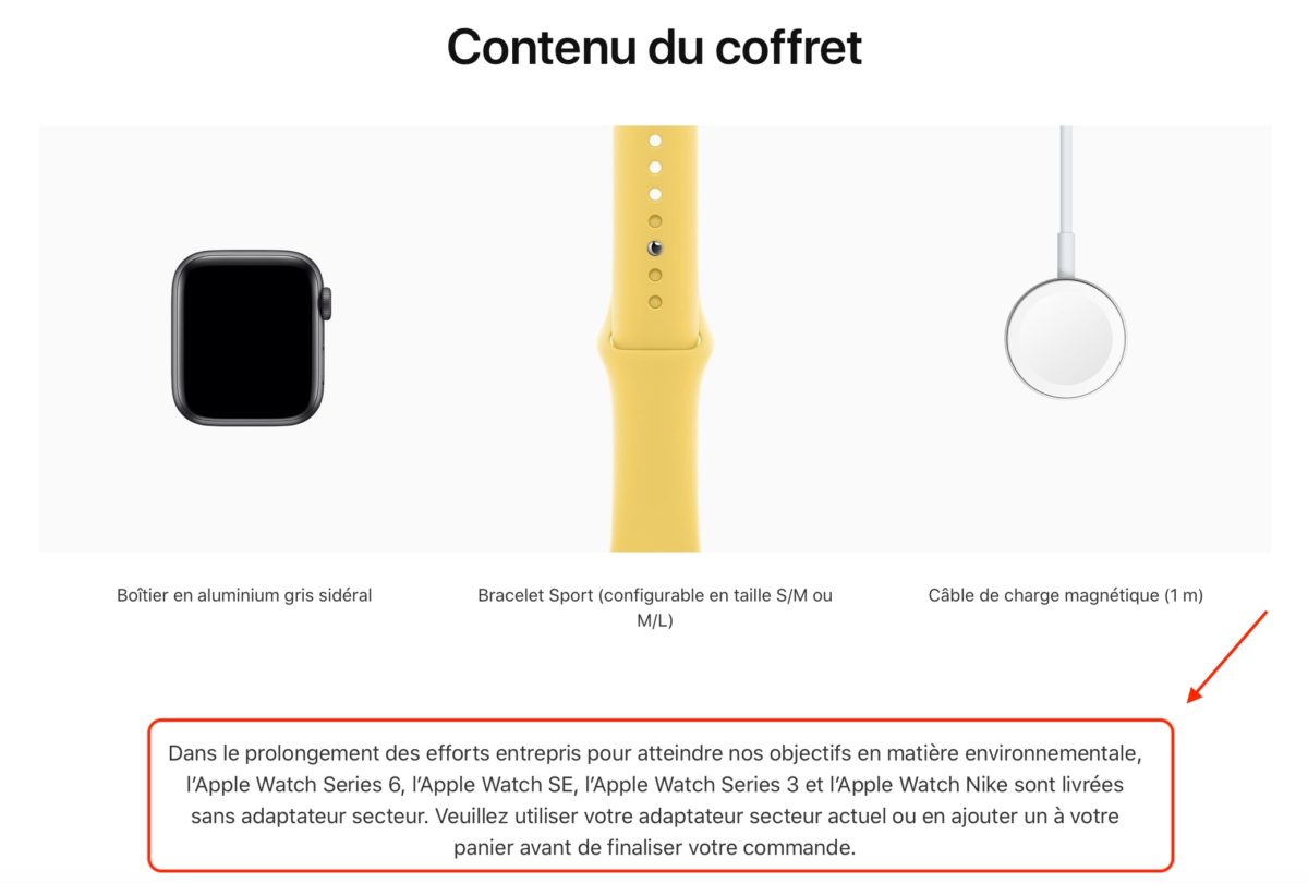 Apple Watch sans chargeur
