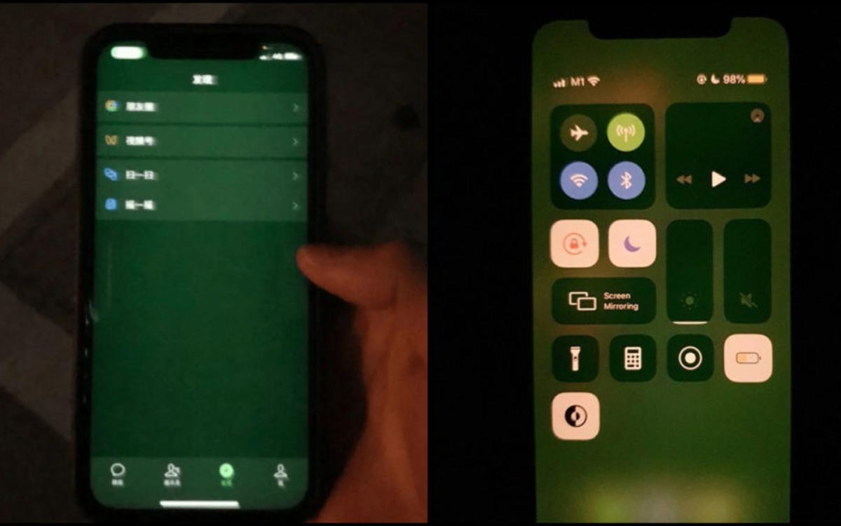 iPhone 12 : bug de l'écran vert