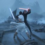Le duel entre Kylo Ren et Rey dans L'Ascension de Skywalker. Image Lucasfilm