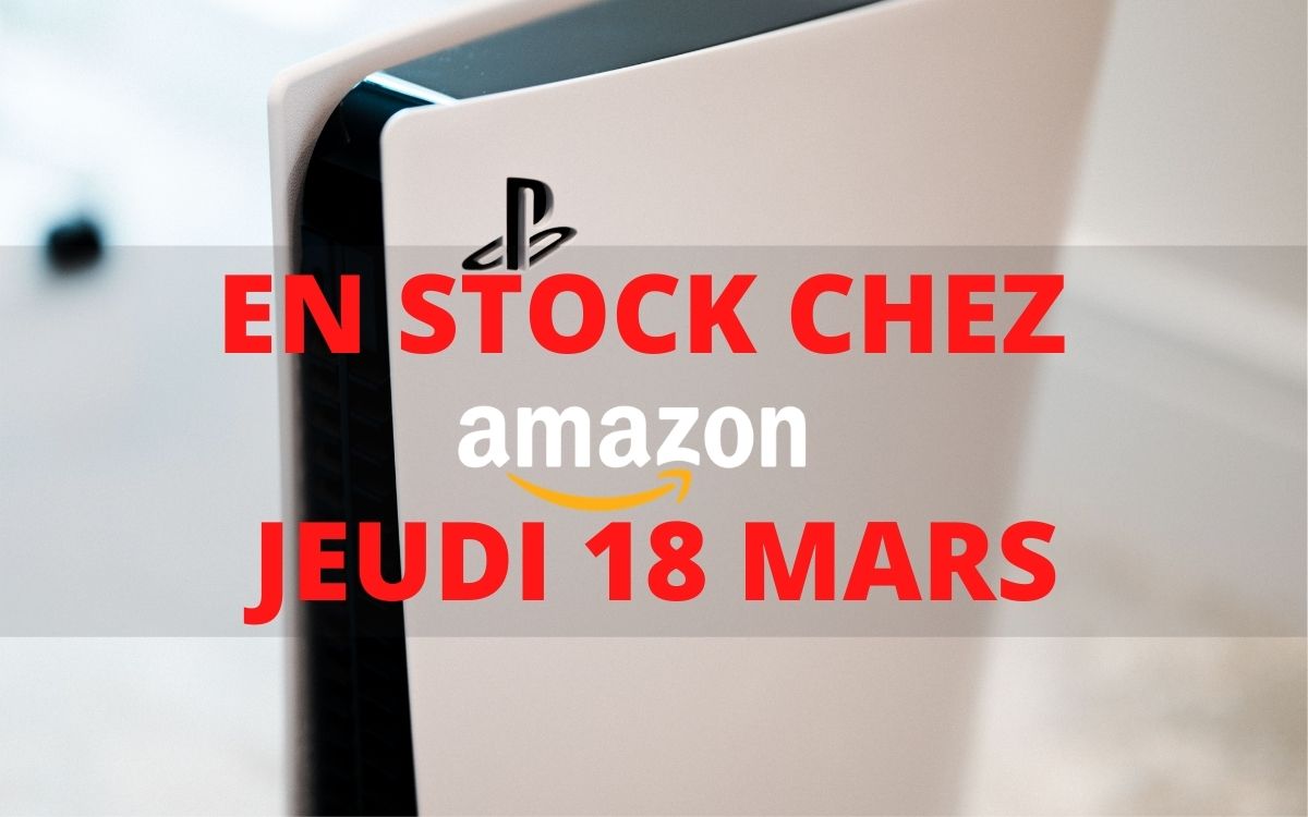 PS5 : du stock chez Amazon le 18 mars. Image Papergeek