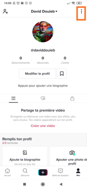 TikTok : supprimer compte 