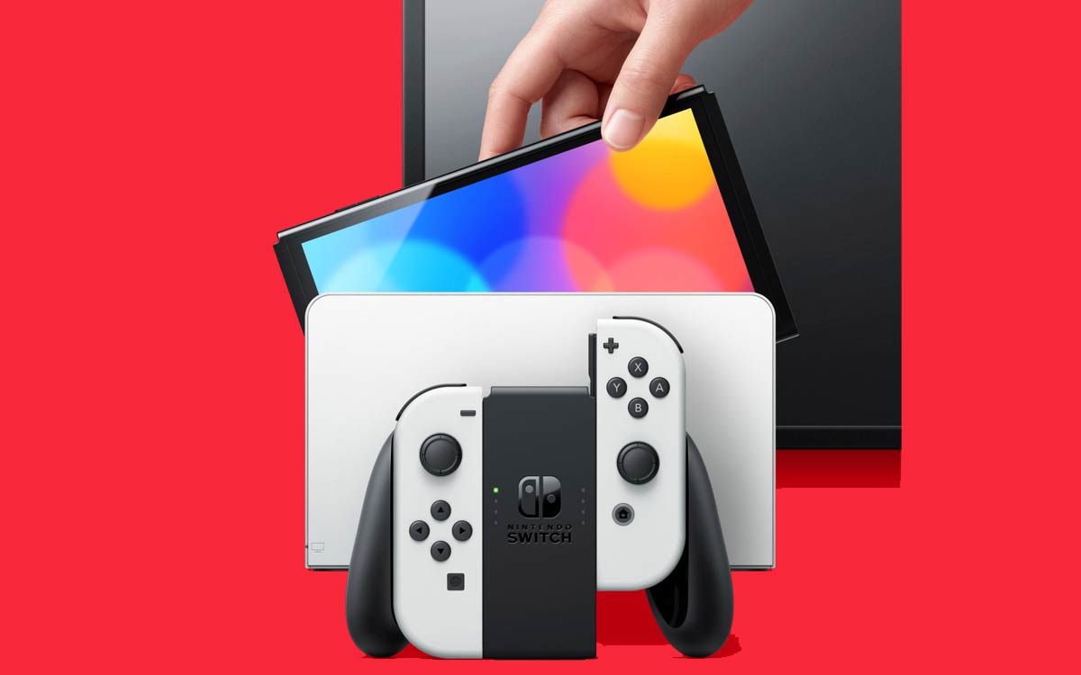 Nintendo Switch OLED blanc