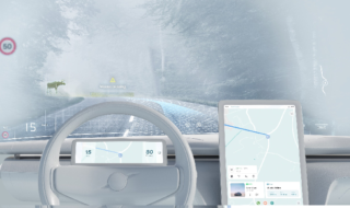 Volvo travaille sur une technologie permettant de transformer le pare-brise d’une voiture en un écran géant