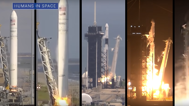 Fusées au décollage - Crédit : NASA/Youtube