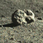 La roche lunaire en question - Crédit : Ourspace/CNSA
