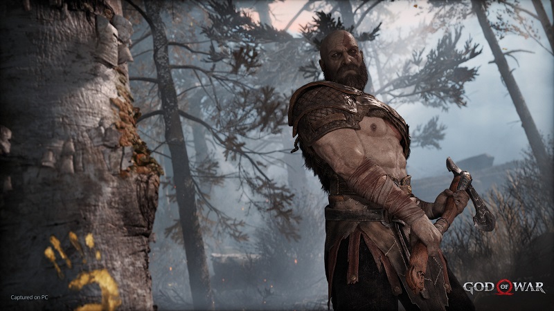 Kratos dans God of War sur PC