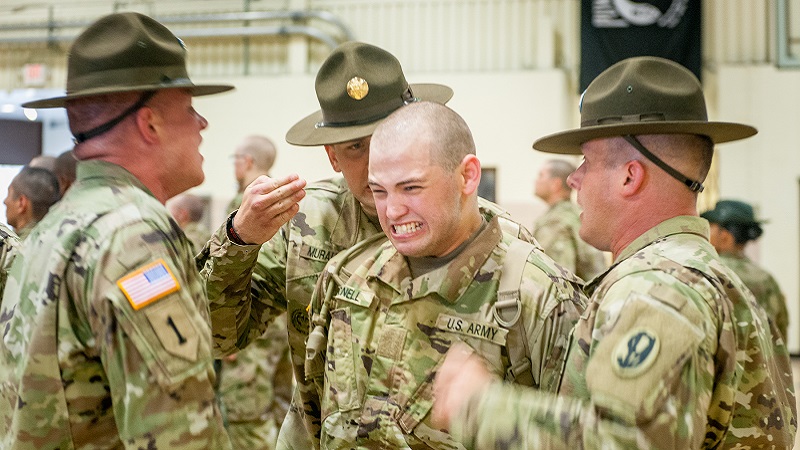 L'entraînement d'un soldat américain 