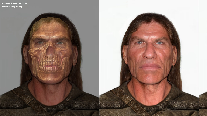 Reconstitution faciale des squelettes - Crédit : Sulkalmakh