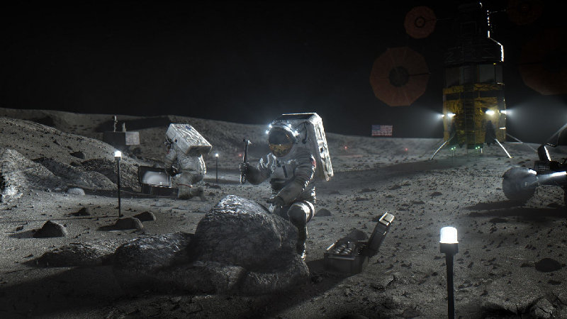 Base lunaire - Crédit : NASA