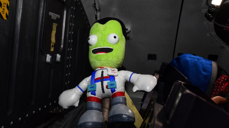 "Jeb" à bord de l'ISS - Crédit : Boeing
