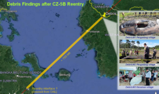 Fusée chinoise incontrôlable : des débris retrouvés en Indonesie et en Malaisie
