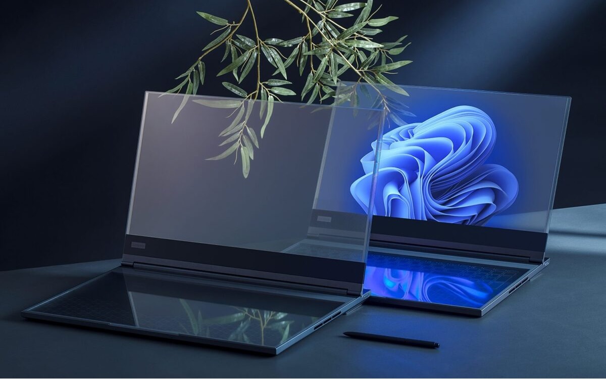 Lenovo présente le Project Crystal, le tout premier ordinateur portable doté d’un écran transparent