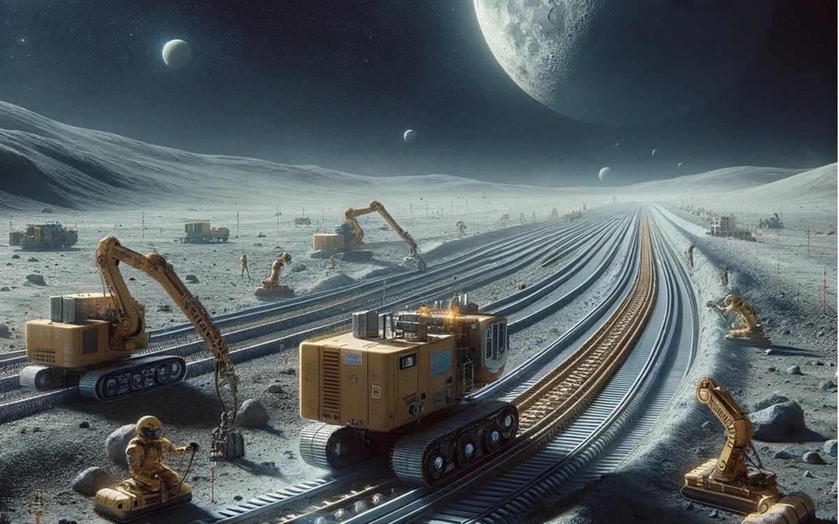DARPA : bientôt un réseau de chemins de fer sur la Lune ?