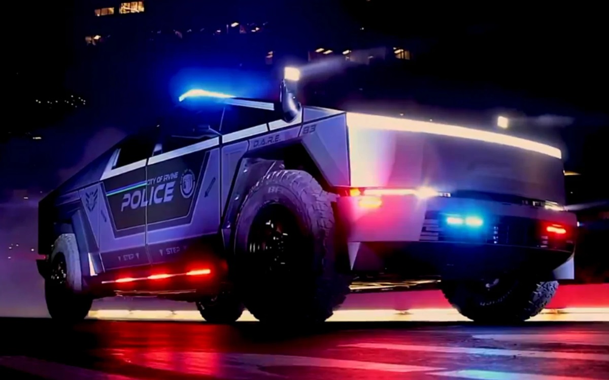 Tesla : découvrez le tout premier Cybertruck de police, son style va vous surprendre